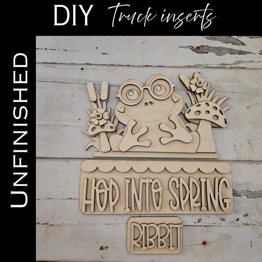 DIY Spring Truck Insert, Make your own spring home decor