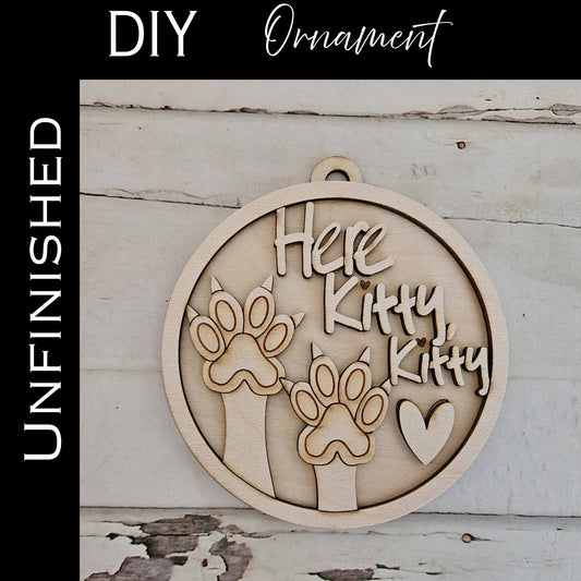 DIY Christmas Ornament Coloring Kit: Kids Wooden Ornaments to Paint
