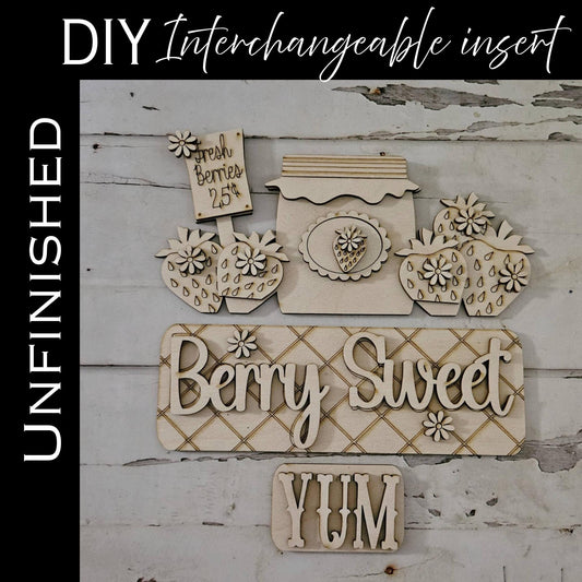 DIY Strawberry interchangeable truck insert, Make your own fruit tiered tray decor