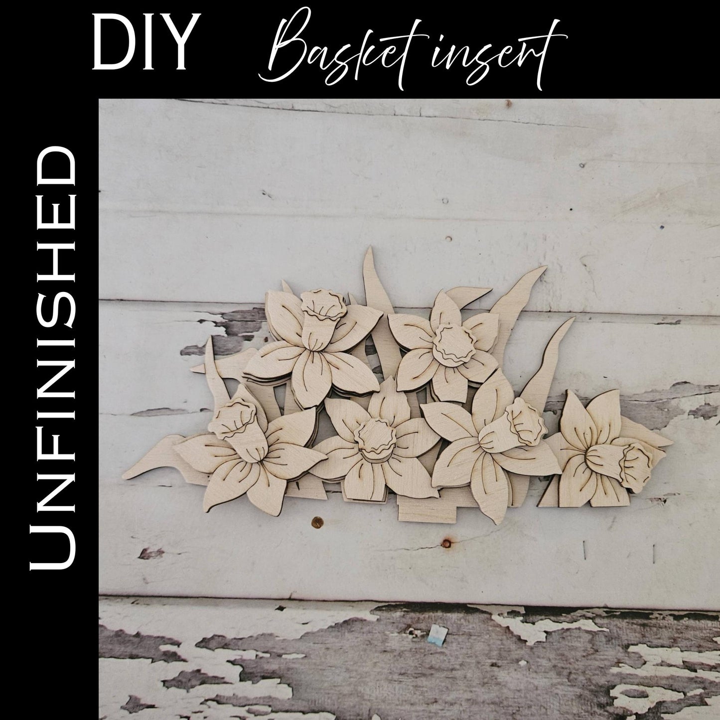DIY Interchangeable Basket Wood Blank: Tiered Tray Decor