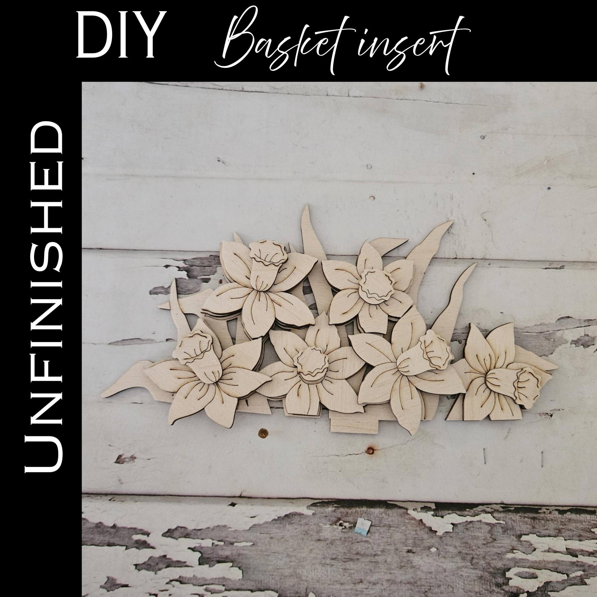DIY Interchangeable Basket Wood Blank: Tiered Tray Decor