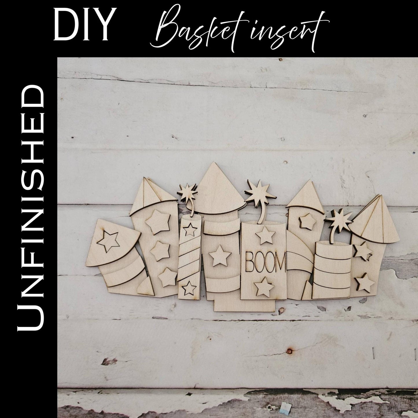 DIY 4th of July basket insert. Make your own patriotic interchangeable decor