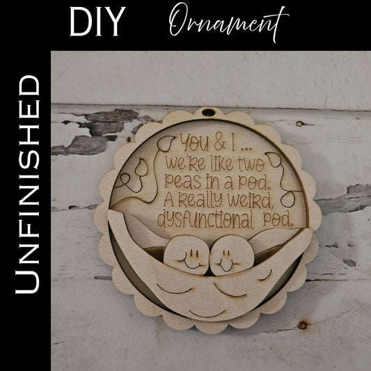 DIY Christmas Ornament Coloring Kit: Wooden Ornaments to Paint