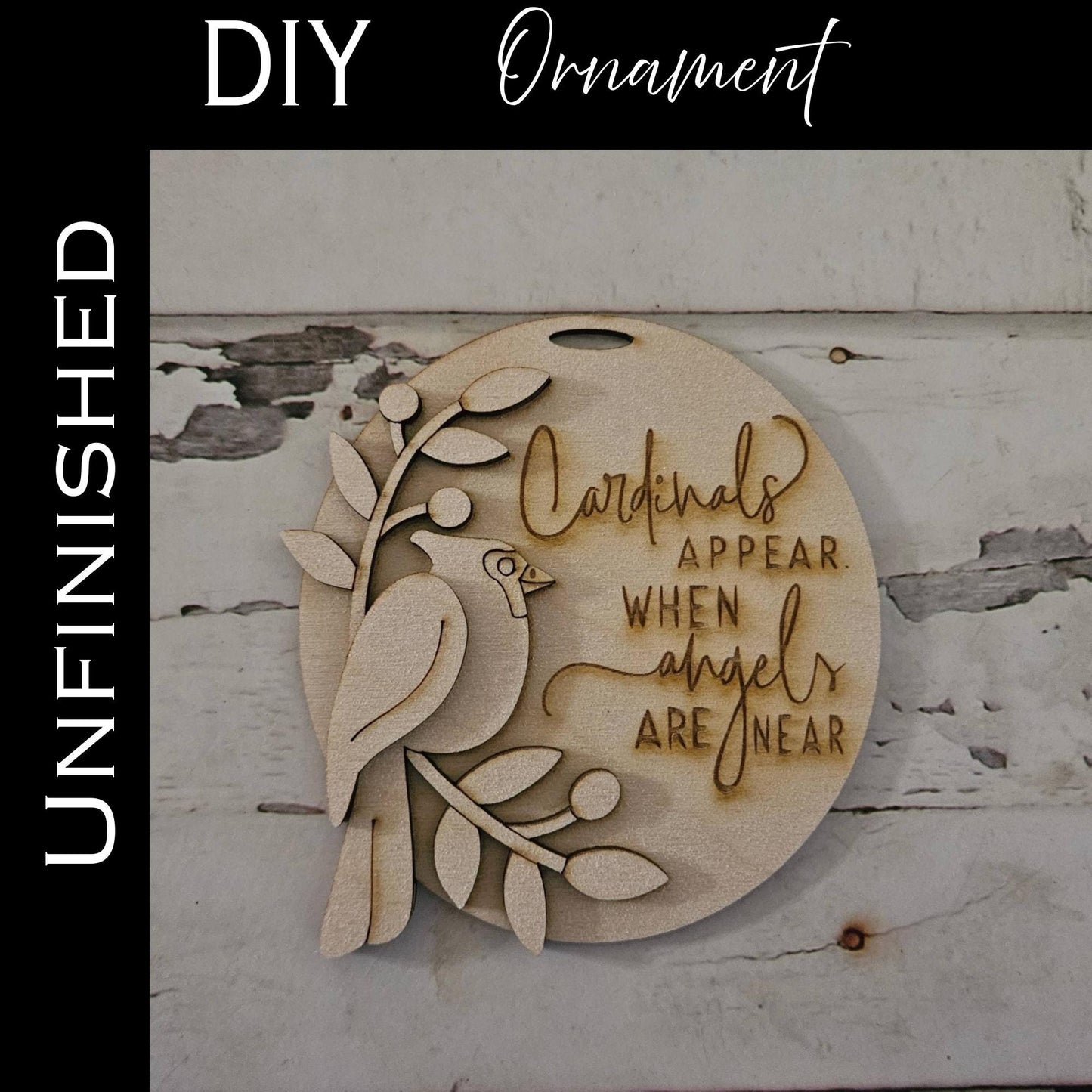 DIY Cardinal Christmas Ornament, Make your own memorial gift