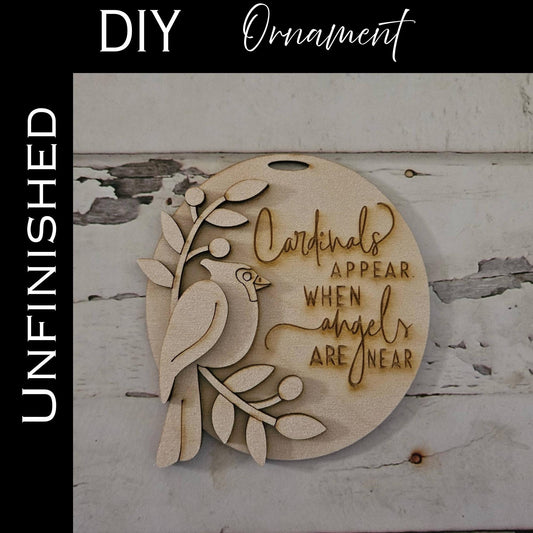 DIY Cardinal Christmas Ornament, Make your own memorial gift