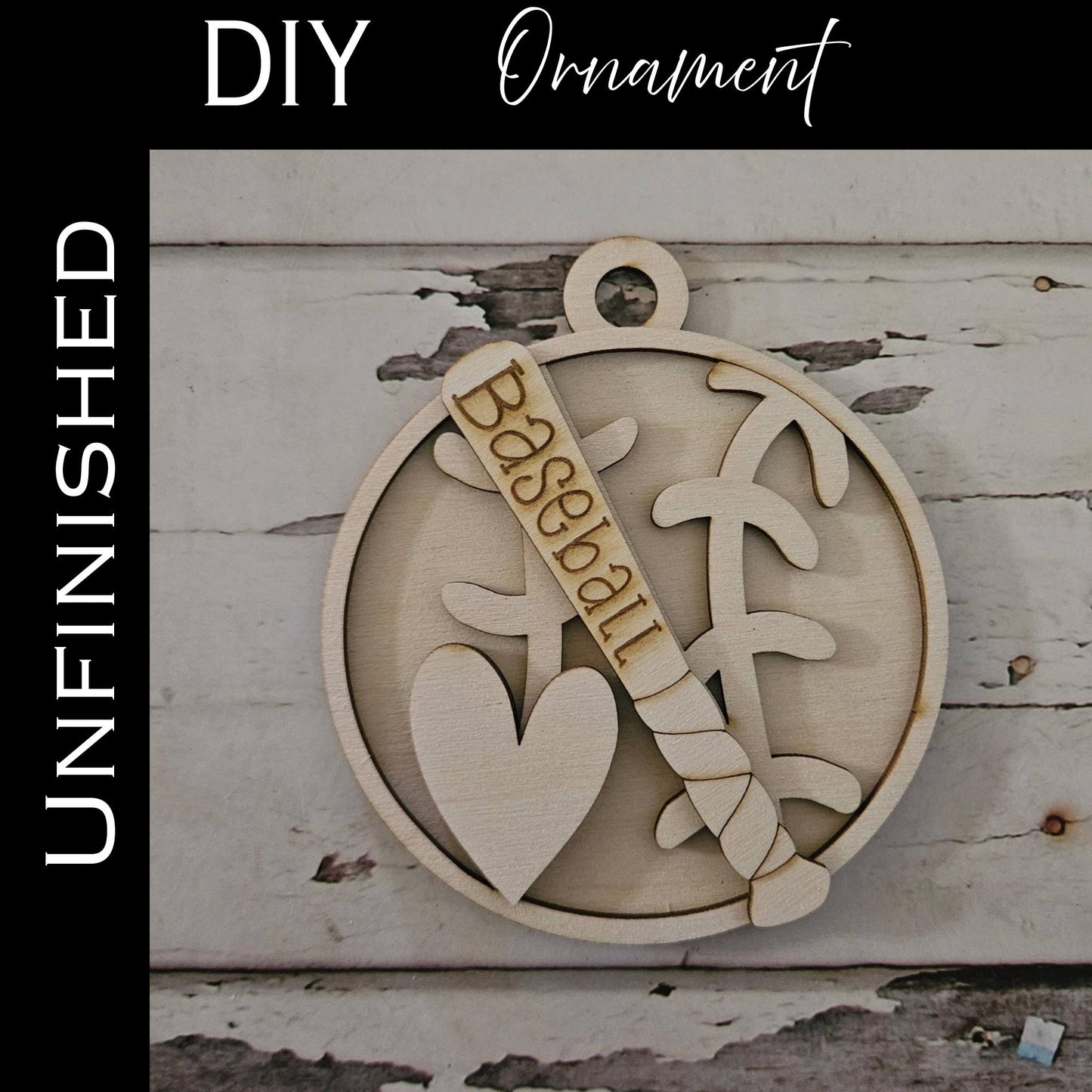 DIY Baseball Ornament, Make your own sports Christmas ornament