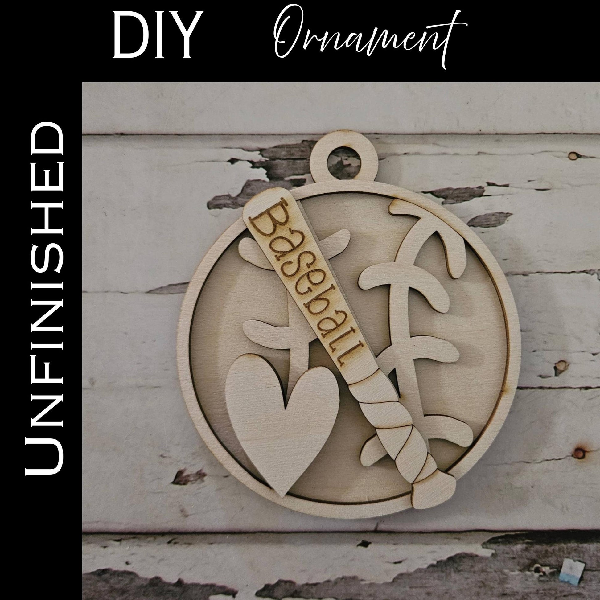 DIY Baseball Ornament, Make your own sports Christmas ornament