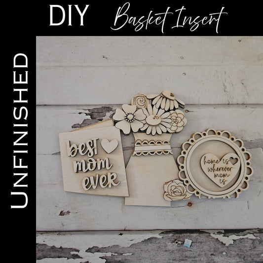 DIY Interchangeable Basket Wood Blank: Tiered Tray Decor