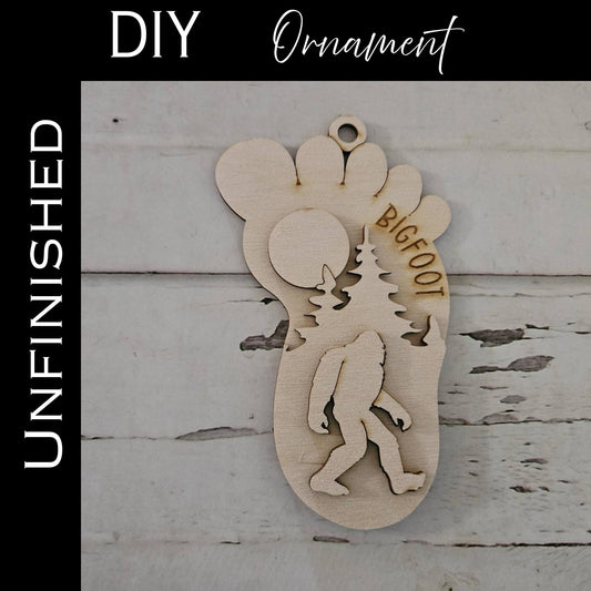 DIY Bigfoot Christmas ornament, Make your own decor