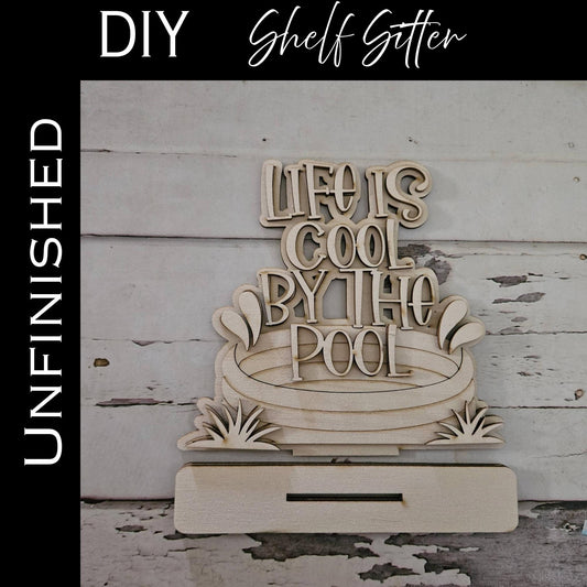 DIY Summer Shelf Sitter, Summer Wood Blank