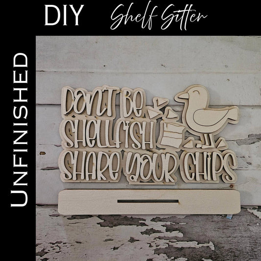 DIY Summer Shelf Sitter, Summer Wood Blank