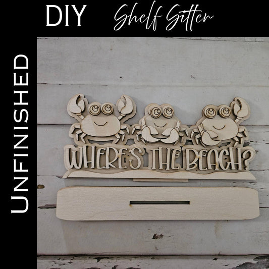 DIY Summer Shelf Sitter, Summer Wood Blank