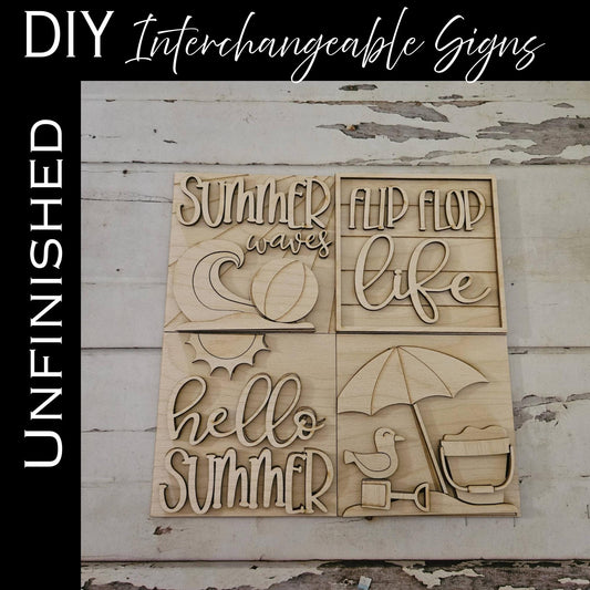 DIY Summer interchangeable Signs – Make your own Sun home decor
