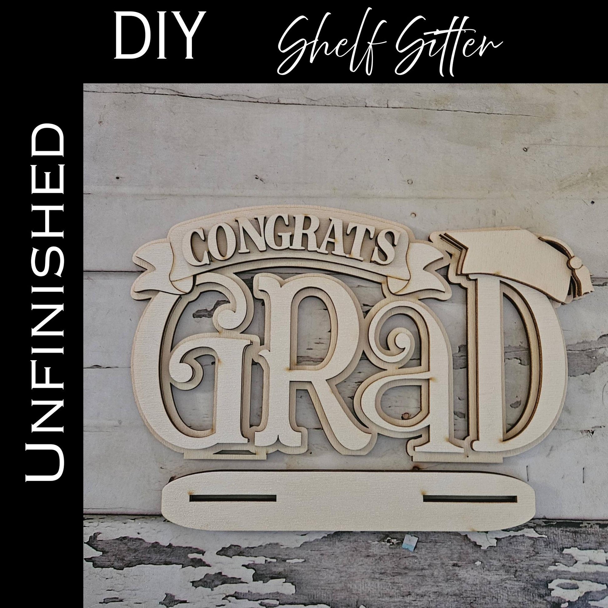DIY Graduation tiered tray decor, Make your own senior party decor
