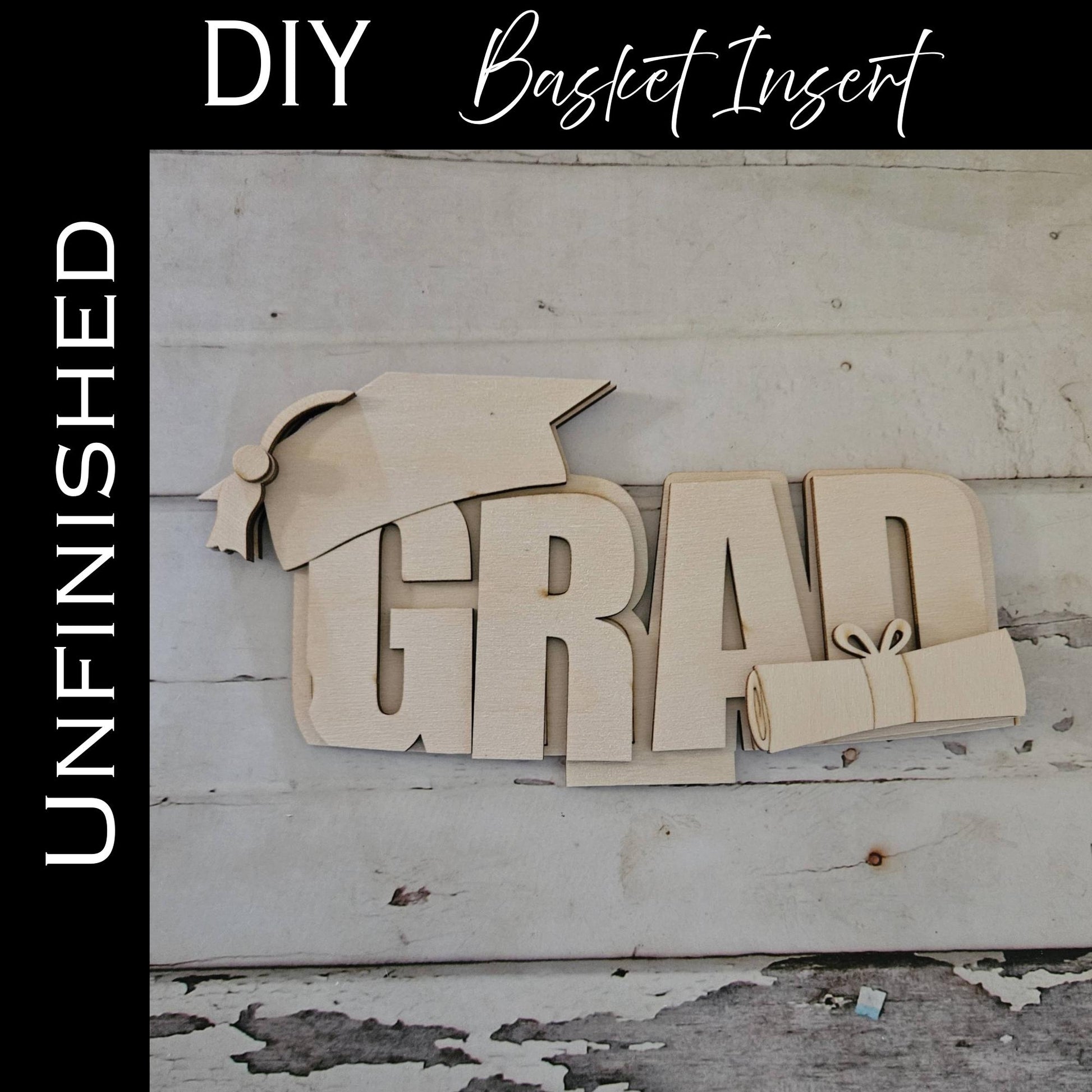 DIY Interchangeable Basket Wood Blank: Tiered Tray Decor