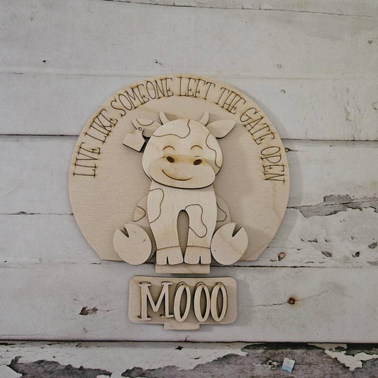 DIY Cow Snow Globe Insert : Make your own farm decor