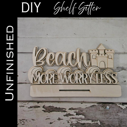 DIY Summer Shelf Sitter, Summer Wood Blank