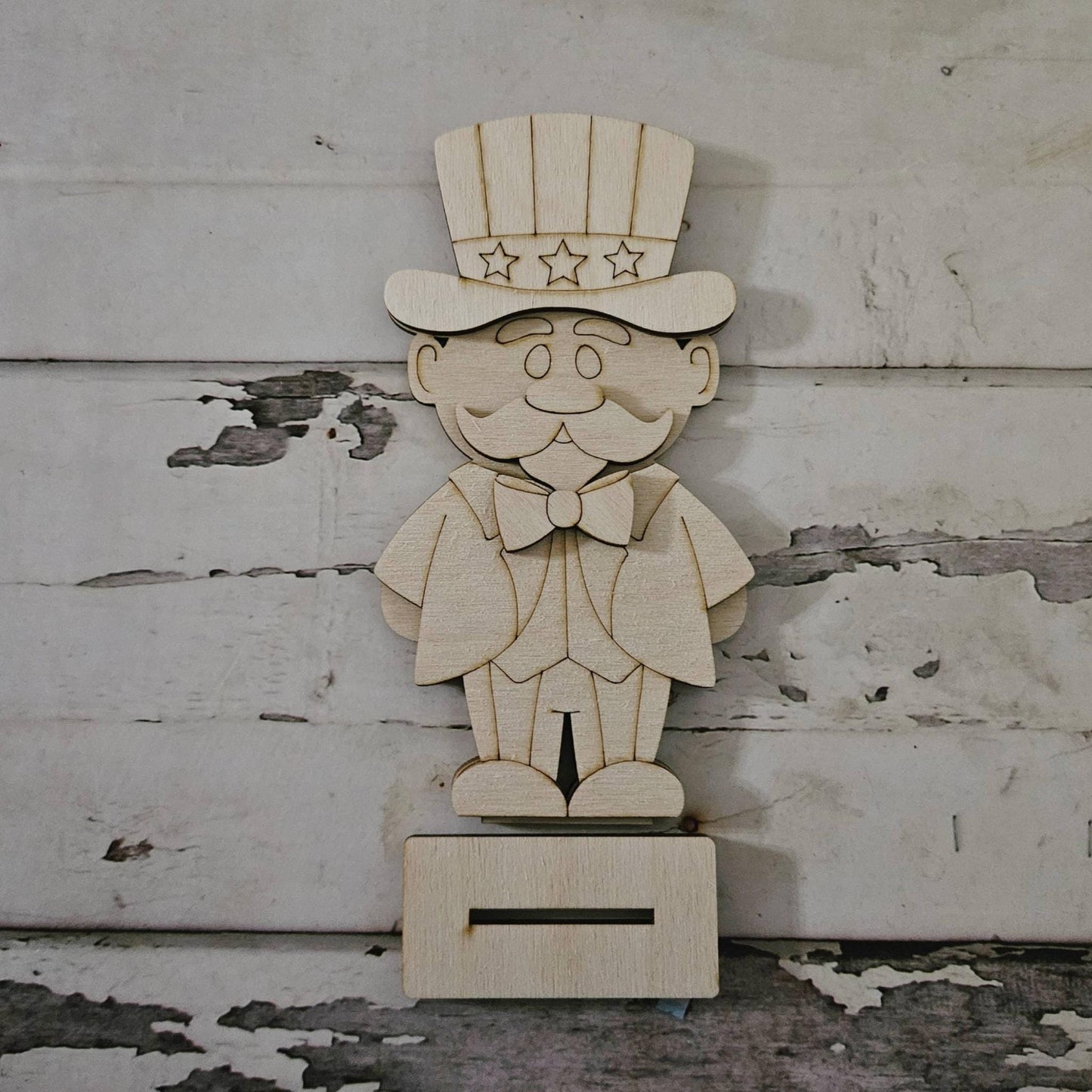 DIY 4th of July shelf sitter: Make your own Uncle Sam home decor