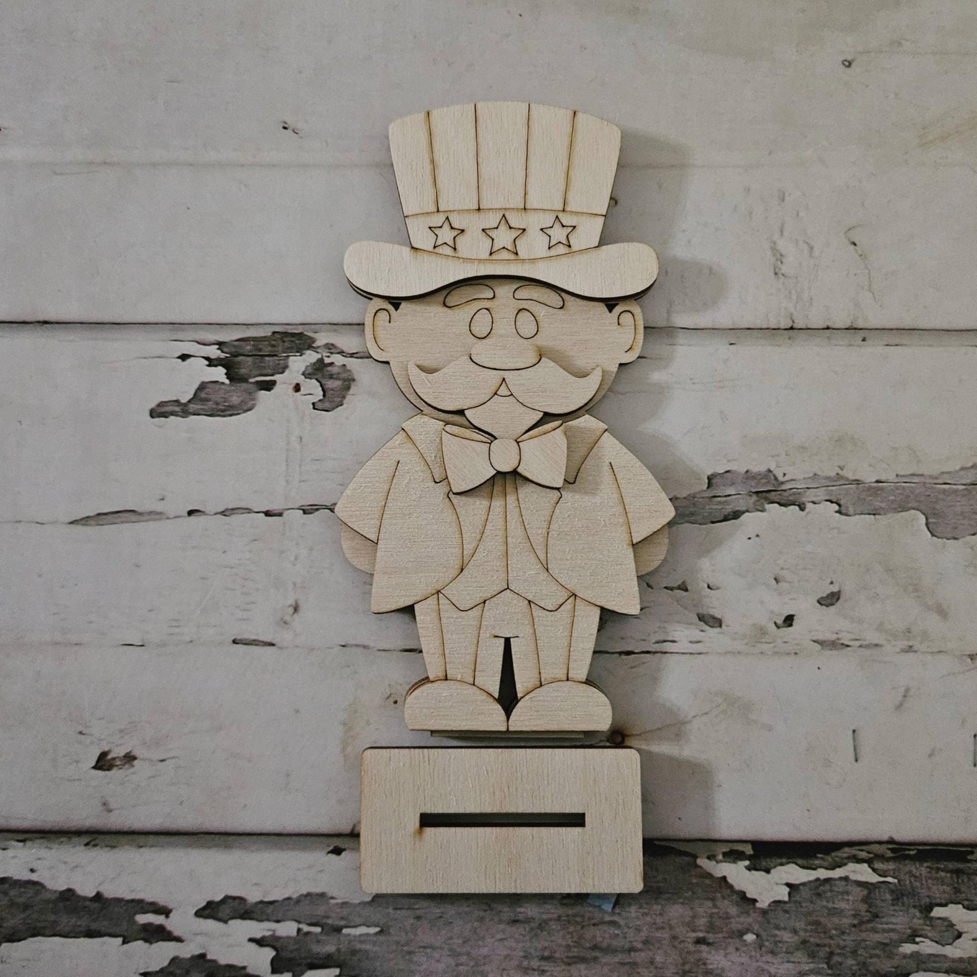 DIY 4th of July shelf sitter: Make your own Uncle Sam home decor