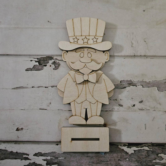 DIY 4th of July shelf sitter: Make your own Uncle Sam home decor