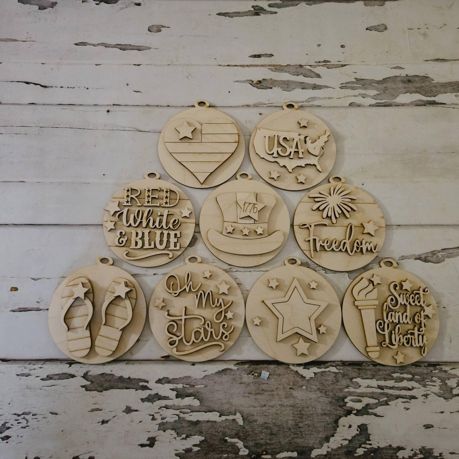 DIY 4th of July blank ornaments: Make your own patriotic home decor