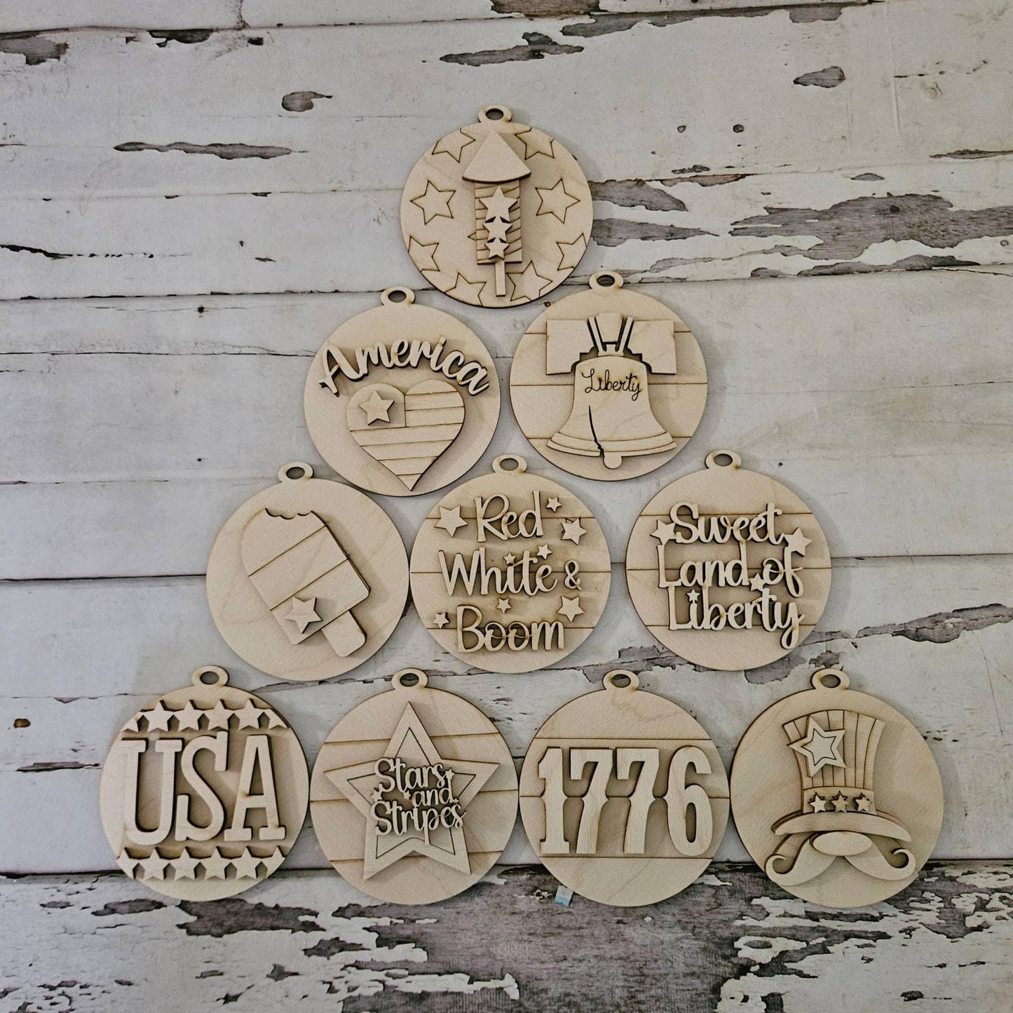 DIY 4th of July blank ornaments: Make your own patriotic home decor