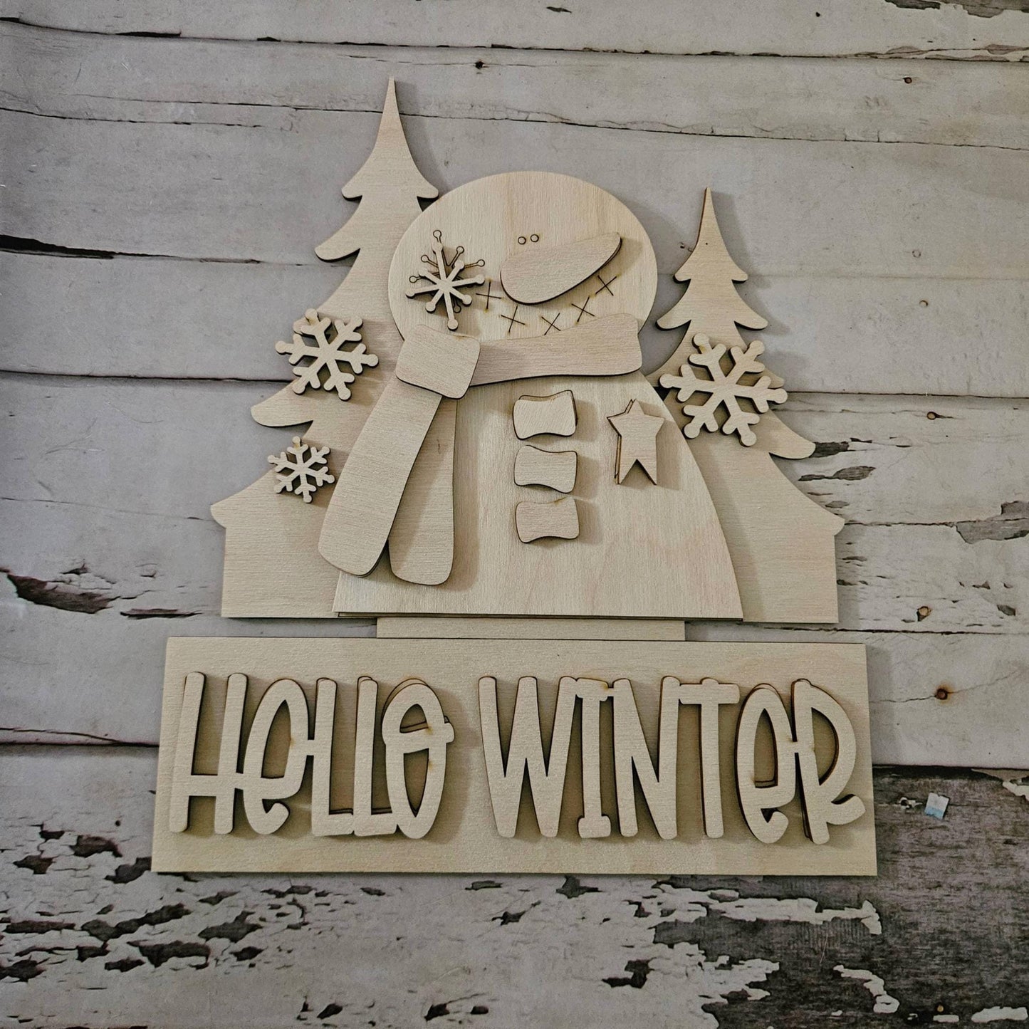 DIY Winter Window Bow Insert : Make your own snowman home decor