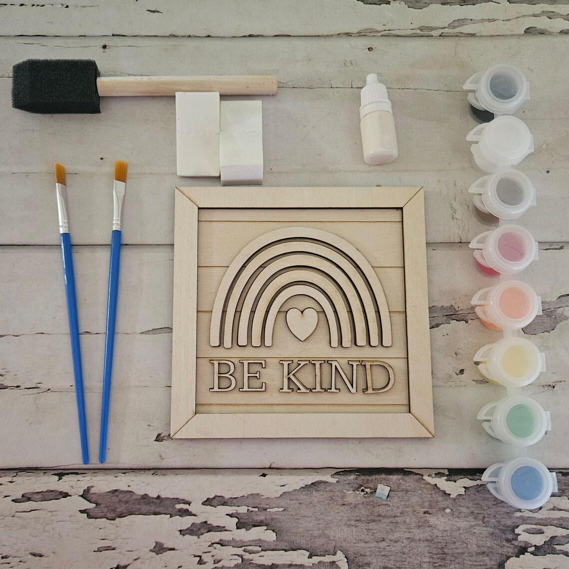 Rainbow DIY craft kit for kids, Birthday party favor