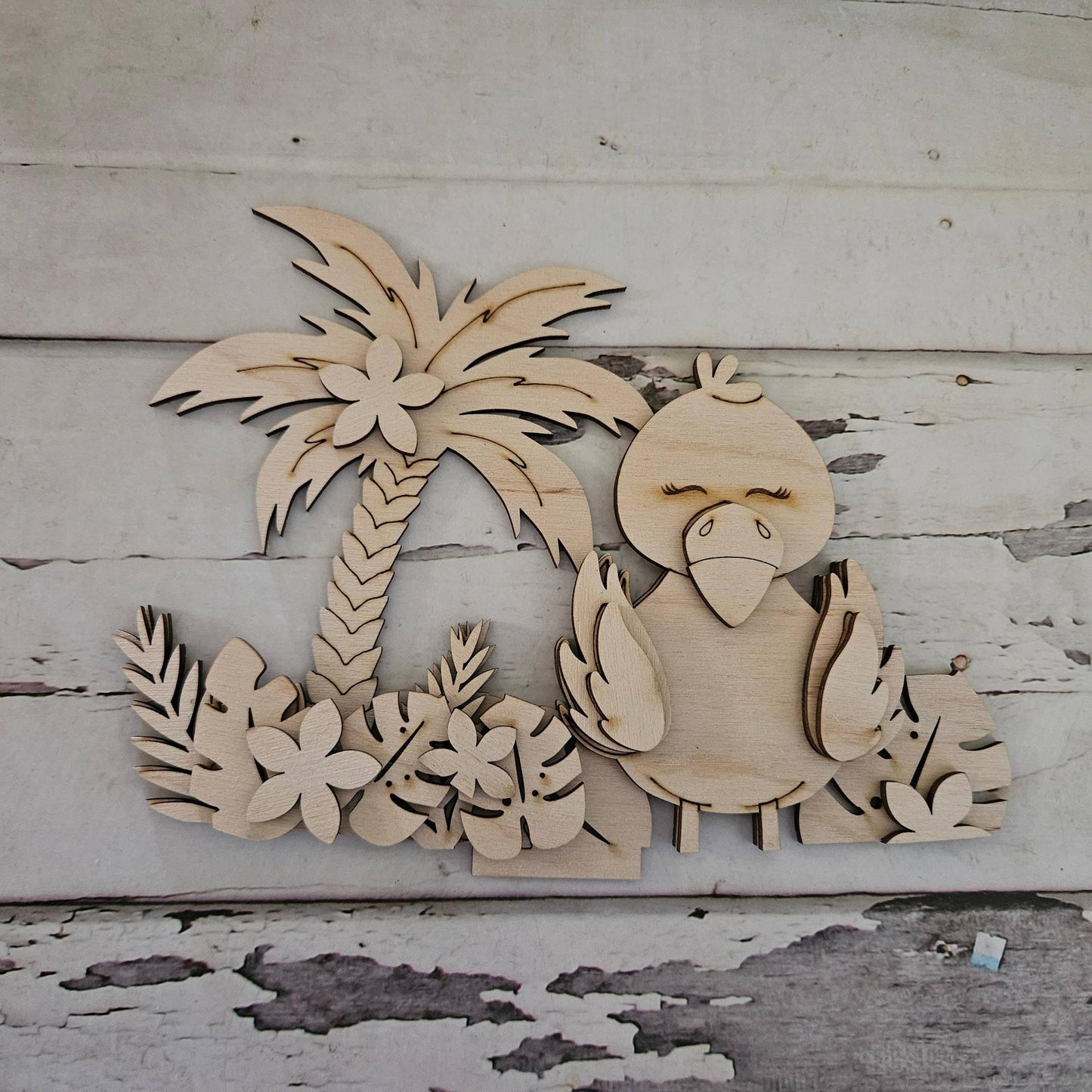 DIY Summer Interchangeable Basket Wood Blank: Tiered Tray Decor