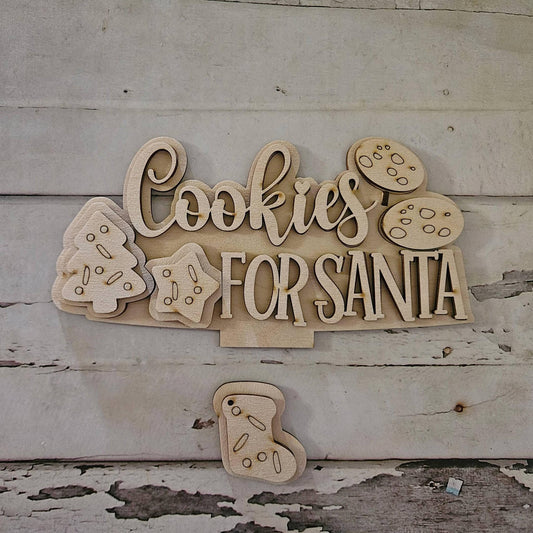 DIY Christmas Interchangeable Basket Wood Blank - Tiered Tray Decor