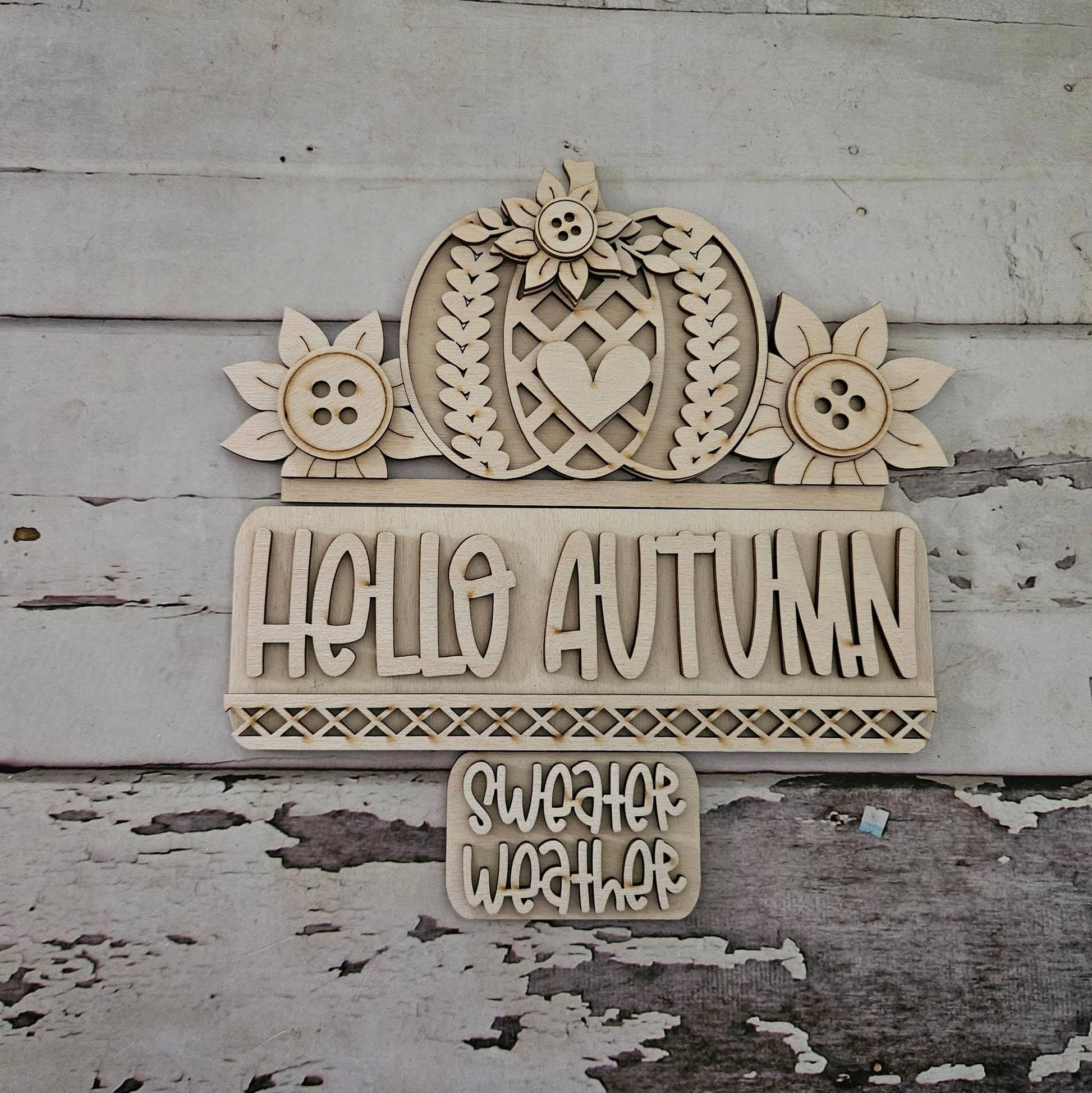 DIY Fall pumpkin interchangeable truck insert : Make your own Autumn home decor