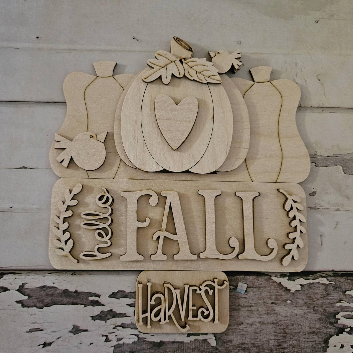 DIY Fall pumpkin interchangeable truck insert : Make your own Autumn home decor
