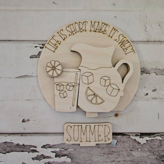 DIY Summer snow globe interchangeable insert, Make your own Summer home decor
