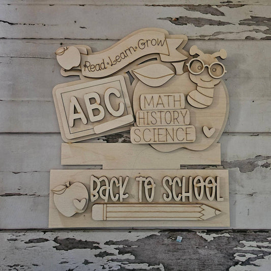 DIY Teacher Window Box insert, Make your own back to school home decor