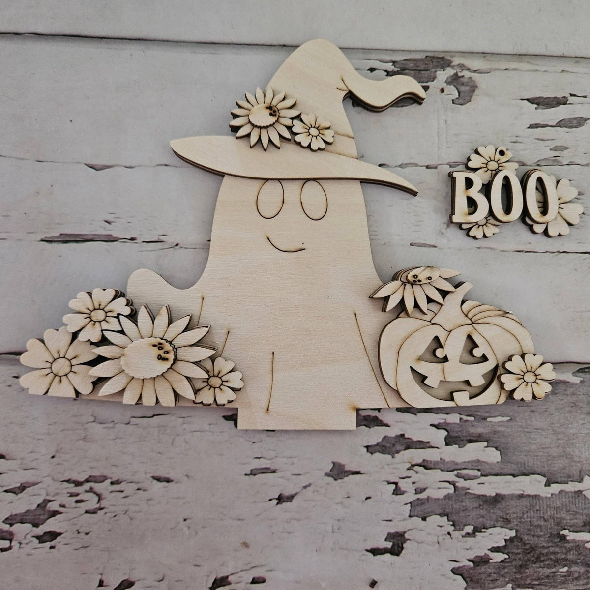 DIY Halloween Interchangeable Basket Wood Blank: Tiered Tray Decor