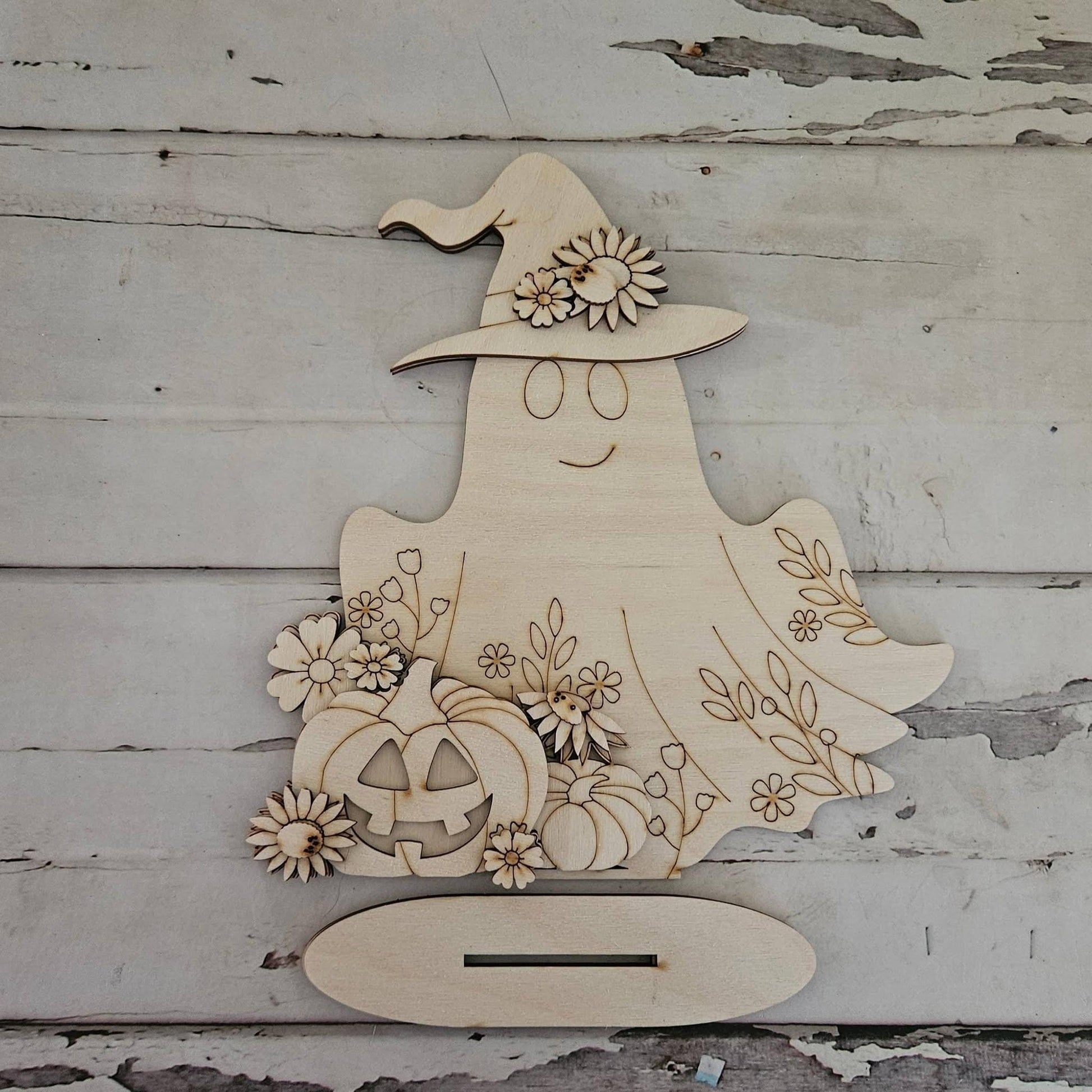 Halloween Gnome Shelf Sitter Wood Blank – DIY Fall Decor