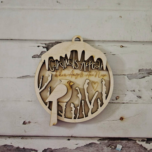 DIY Christmas Ornament Coloring Kit: Unpainted Wooden Ornaments