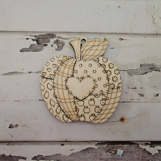 DIY Christmas Ornament Coloring Kit: Unpainted Wooden Ornaments